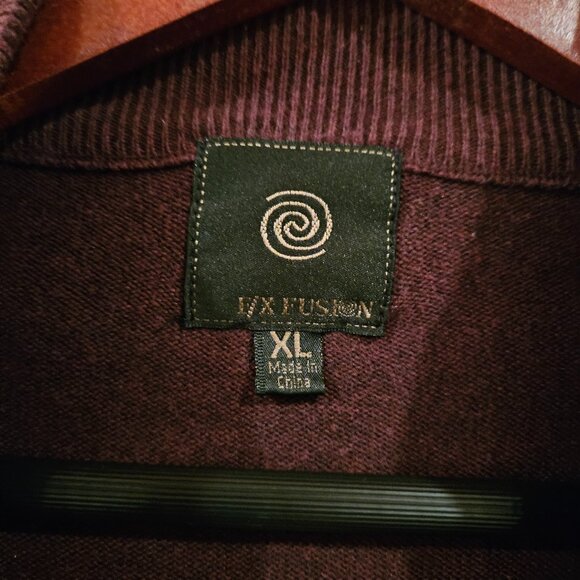 Reiss Quarter-Zip Pullover – Burgundy Maroon | Premium Luxury Knit - Picture 2 of 7